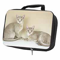 Abyssynian Cats Black Insulated School Lunch Box/Picnic Bag