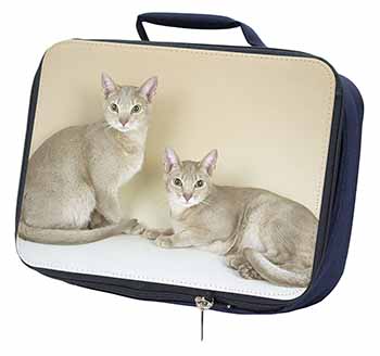 Abyssynian Cats Navy Insulated School Lunch Box/Picnic Bag