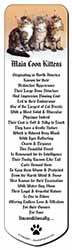 Cute Maine Coon Kittens Bookmark, Book mark, Printed full colour