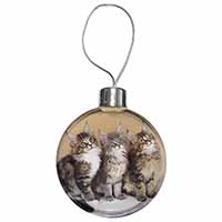 Cute Maine Coon Kittens Christmas Bauble