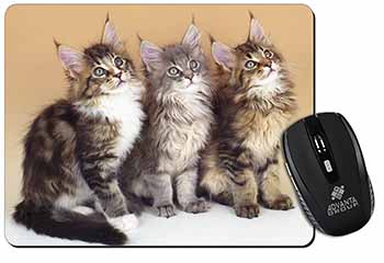 Cute Maine Coon Kittens Computer Mouse Mat