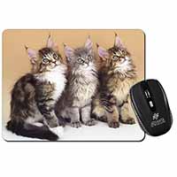 Cute Maine Coon Kittens Computer Mouse Mat