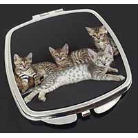 Bengal Kittens Posing for Camera Make-Up Compact Mirror