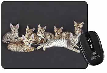 Bengal Kittens Posing for Camera Computer Mouse Mat