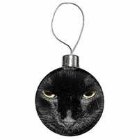 Gorgeous Black Cat Christmas Bauble