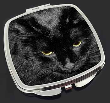 Gorgeous Black Cat Make-Up Compact Mirror