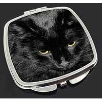 Gorgeous Black Cat Make-Up Compact Mirror