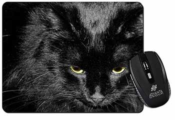 Gorgeous Black Cat Computer Mouse Mat