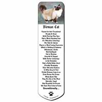 Gorgeous Birman Cat Bookmark, Book mark, Printed full colour