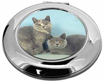 British Shorthair Cats Make-Up Round Compact Mirror