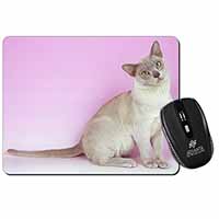 Lilac Burmese Cat Computer Mouse Mat