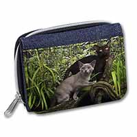 Burmese Cats Unisex Denim Purse Wallet