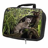 Burmese Cats Black Insulated School Lunch Box/Picnic Bag
