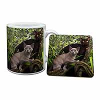 Burmese Cats Mug and Coaster Set