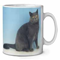 Blue Chartreax Cat Ceramic 10oz Coffee Mug/Tea Cup
