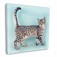 Egyptian Mau Cat Square Canvas 12"x12" Wall Art Picture Print