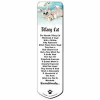 Tiffanie Kitten, Tiffany Cat Bookmark, Book mark, Printed full colour