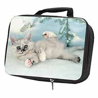 Tiffanie Kitten, Tiffany Cat Black Insulated School Lunch Box/Picnic Bag