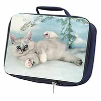 Tiffanie Kitten, Tiffany Cat Navy Insulated School Lunch Box/Picnic Bag