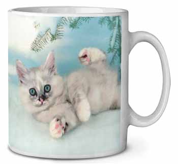 Tiffanie Kitten, Tiffany Cat Ceramic 10oz Coffee Mug/Tea Cup