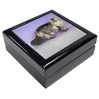 Silver Grey Persian Cat Keepsake/Jewellery Box