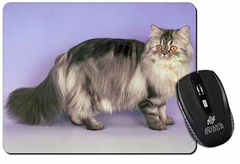 Silver Grey Persian Cat Computer Mouse Mat