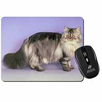 Silver Grey Persian Cat Computer Mouse Mat