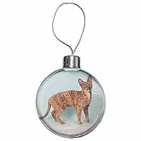 Cornish Rex Cat Christmas Bauble