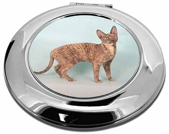 Cornish Rex Cat Make-Up Round Compact Mirror