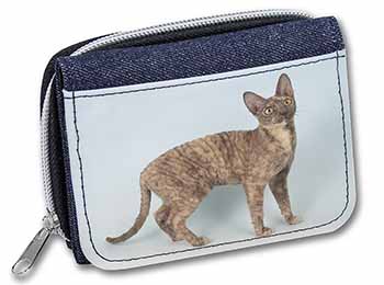 Cornish Rex Cat Unisex Denim Purse Wallet