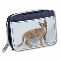 Cornish Rex Cat Unisex Denim Purse Wallet