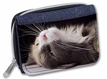 Cat in Ecstacy Unisex Denim Purse Wallet