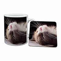 Cat in Ecstacy Mug and Coaster Set