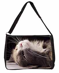 Cat in Ecstacy Large Black Laptop Shoulder Bag School/College