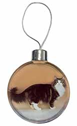 Norwegian Forest Cat Christmas Bauble