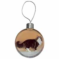 Norwegian Forest Cat Christmas Bauble