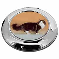 Norwegian Forest Cat Make-Up Round Compact Mirror