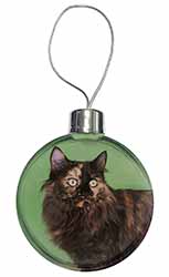 Tortoiseshell Maine Coon Cat Christmas Bauble