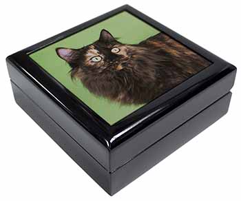 Tortoiseshell Maine Coon Cat Keepsake/Jewellery Box
