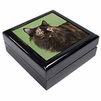 Tortoiseshell Maine Coon Cat Keepsake/Jewellery Box