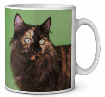 Tortoiseshell Maine Coon Cat Ceramic 10oz Coffee Mug/Tea Cup Printed Full Colour
