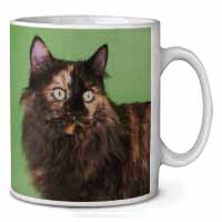 Tortoiseshell Maine Coon Cat Ceramic 10oz Coffee Mug/Tea Cup Printed Full Colour - Advanta Group®