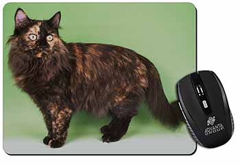 Tortoiseshell Maine Coon Cat Computer Mouse Mat