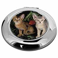 Abyssinian Cats by Poppies Make-Up Round Compact Mirror