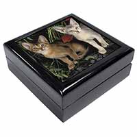 Abyssinian Cats by Poppies Keepsake/Jewellery Box