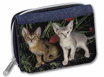 Abyssinian Cats by Poppies Unisex Denim Purse Wallet