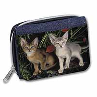 Abyssinian Cats by Poppies Unisex Denim Purse Wallet