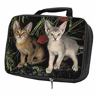 Abyssinian Cats by Poppies Black Insulated School Lunch Box/Picnic Bag