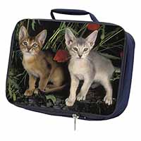 Abyssinian Cats by Poppies Navy Insulated School Lunch Box/Picnic Bag