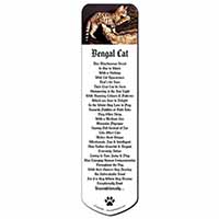 A Gorgeous Bengal Kitten Bookmark, Book mark, Printed full colour